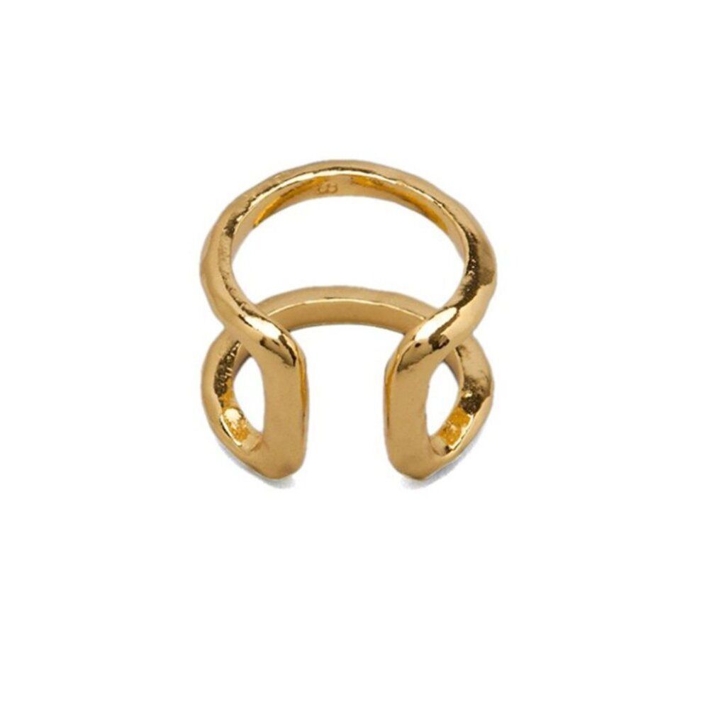 NWT Gorjana Teagan Ring Sz 6 Layering Stacking Boho Feminine 18k Gold Dainty - Picture 2 of 8